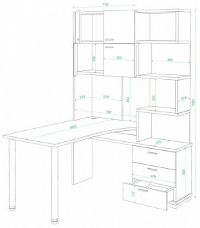 Стол компьютерный Домино СР-500М/190 в Челябинске - chelyabinsk.mebel24.online | фото 2