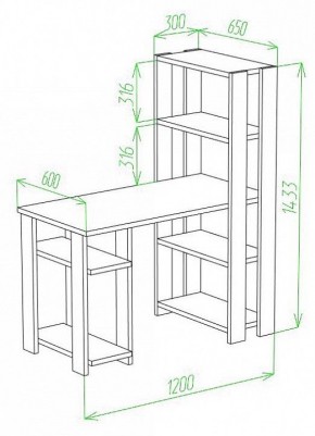 Стол компьютерный Slim СТН-145/120 в Челябинске - chelyabinsk.mebel24.online | фото 2