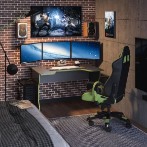 Стол компьютерный ВАРДИГ K1 120x82, антрацит/лайм в Челябинске - chelyabinsk.mebel24.online | фото 4