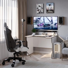 Стол компьютерный ВАРДИГ K2 100x82, белый/черный в Челябинске - chelyabinsk.mebel24.online | фото 4