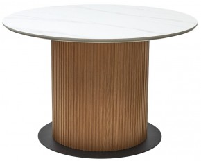 Стол MESA D120 цвет БЕЛЫЙ МРАМОР M326 / Каркас OAK, ®DISAUR в Челябинске - chelyabinsk.mebel24.online | фото 9
