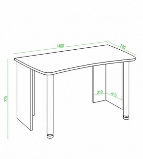 Стол офисный Домино Лайт СКЛ-Софт140 в Челябинске - chelyabinsk.mebel24.online | фото 2