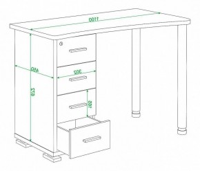 Стол письменный Домино нельсон СКМ-50 в Челябинске - chelyabinsk.mebel24.online | фото 5