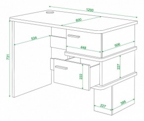 Стол письменный Домино СД-15С в Челябинске - chelyabinsk.mebel24.online | фото 3