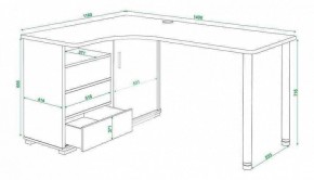 Стол письменный Домино СР-145СМ в Челябинске - chelyabinsk.mebel24.online | фото 5