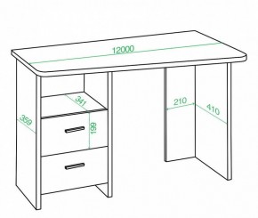 Стол письменный Нельсон Lite СКЛ-Трап120 в Челябинске - chelyabinsk.mebel24.online | фото 2