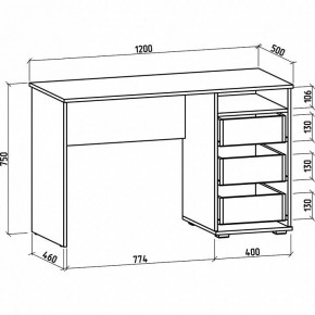 Стол письменный Тунис-3 в Челябинске - chelyabinsk.mebel24.online | фото 2