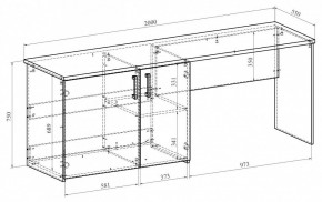 Стол письменный Виктория ВИ-13 в Челябинске - chelyabinsk.mebel24.online | фото 4