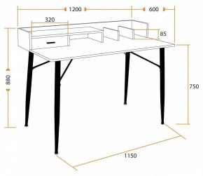 Стол письменный WD-13 в Челябинске - chelyabinsk.mebel24.online | фото