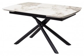 Стол RIVOLI 140 GLOSS LUXURY PANDORA SOLID CERAMIC / BLACK, ®DISAUR в Челябинске - chelyabinsk.mebel24.online | фото 1