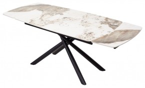 Стол RIVOLI 140 GLOSS LUXURY PANDORA SOLID CERAMIC / BLACK, ®DISAUR в Челябинске - chelyabinsk.mebel24.online | фото 2