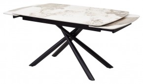 Стол RIVOLI 140 GLOSS LUXURY PANDORA SOLID CERAMIC / BLACK, ®DISAUR в Челябинске - chelyabinsk.mebel24.online | фото 5