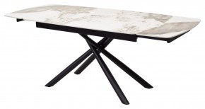 Стол RIVOLI 140 GLOSS LUXURY PANDORA SOLID CERAMIC / BLACK, ®DISAUR в Челябинске - chelyabinsk.mebel24.online | фото 7