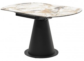 Стол TERAMO 135 GLOSS GRAND JADE SOLID CERAMIC, керамика, поворотн.механизм / Черный каркас, ®DISAUR в Челябинске - chelyabinsk.mebel24.online | фото 10