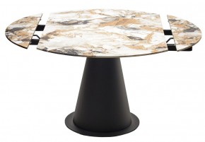 Стол TERAMO 135 GLOSS GRAND JADE SOLID CERAMIC, керамика, поворотн.механизм / Черный каркас, ®DISAUR в Челябинске - chelyabinsk.mebel24.online | фото 14