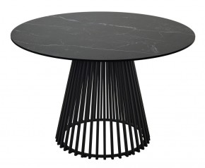 Стол TERNI 120 MATT BLACK MARBLE SOLID CERAMIC Черный мрамор матовый, керамика /Черн.каркас, ®DISAUR в Челябинске - chelyabinsk.mebel24.online | фото 8