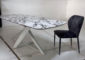 Стол VICENZA 220 BULGARI WHITE, керамика / белый, ®DISAUR в Челябинске - chelyabinsk.mebel24.online | фото 4