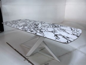 Стол VICENZA 220 BULGARI WHITE, керамика / белый, ®DISAUR в Челябинске - chelyabinsk.mebel24.online | фото 7