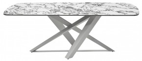 Стол VICENZA 220 BULGARI WHITE, керамика / белый, ®DISAUR в Челябинске - chelyabinsk.mebel24.online | фото 8