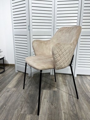 Стул AMARETTO VBP206 античный светло-бежевый, велюр без пальчикового эффекта /черный каркас, М-City в Челябинске - chelyabinsk.mebel24.online | фото 7