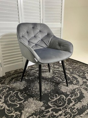 Стул BREEZE BLUVEL-14 GREY, велюр / черный каркас М-City в Челябинске - chelyabinsk.mebel24.online | фото 6