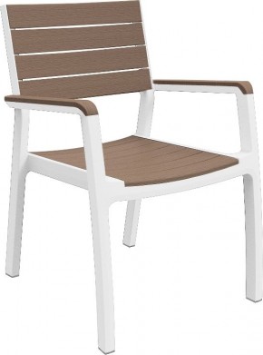 Стул c подлокотниками Гармония (Harmony armchair) белый-капучино в Челябинске - chelyabinsk.mebel24.online | фото 2