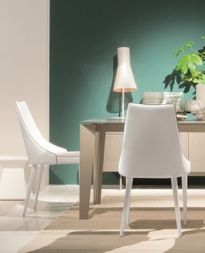 Стул CLARA 40.11 (TR505 white with sand cordonet, экокожа) в Челябинске - chelyabinsk.mebel24.online | фото 1