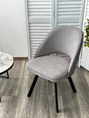 Стул DUNA 360 град. поворот. B22 Серый, велюр / черный каркас, М-City в Челябинске - chelyabinsk.mebel24.online | фото 8