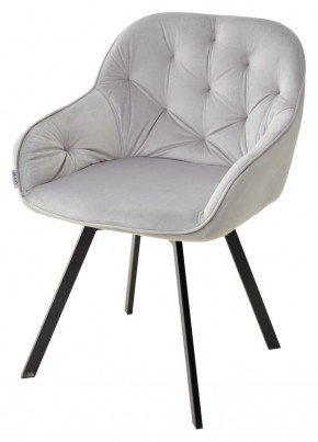Стул GALE 360 град. поворот. BLUVEL-03 LIGHT GREY, велюр/ черный каркас, М-City в Челябинске - chelyabinsk.mebel24.online | фото 1