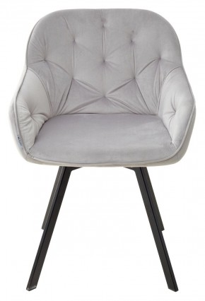 Стул GALE 360 град. поворот. BLUVEL-03 LIGHT GREY, велюр/ черный каркас, М-City в Челябинске - chelyabinsk.mebel24.online | фото 3