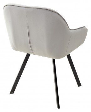 Стул GALE 360 град. поворот. BLUVEL-03 LIGHT GREY, велюр/ черный каркас, М-City в Челябинске - chelyabinsk.mebel24.online | фото 4