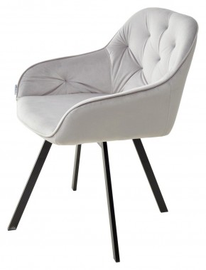 Стул GALE 360 град. поворот. BLUVEL-03 LIGHT GREY, велюр/ черный каркас, М-City в Челябинске - chelyabinsk.mebel24.online | фото 5