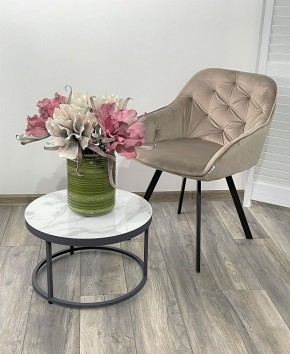 Стул GALE 360 град. поворот. BLUVEL-40 BEIGE, велюр/ черный каркас, М-City в Челябинске - chelyabinsk.mebel24.online | фото 2