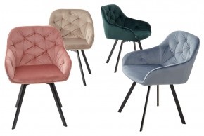 Стул GALE 360 град. поворот. BLUVEL-40 BEIGE, велюр/ черный каркас, М-City в Челябинске - chelyabinsk.mebel24.online | фото 3