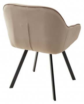 Стул GALE 360 град. поворот. BLUVEL-40 BEIGE, велюр/ черный каркас, М-City в Челябинске - chelyabinsk.mebel24.online | фото 4