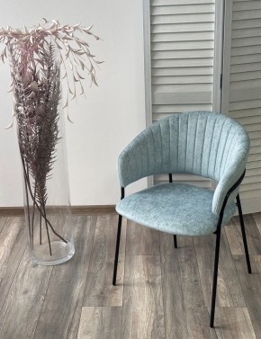 Стул ГЕММА, цвет RAIN 7 breeze, велюр / черный каркас М-City в Челябинске - chelyabinsk.mebel24.online | фото 4