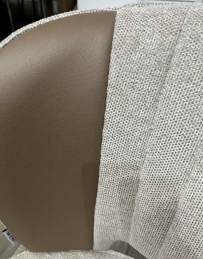 Стул HERMES WZ2042-02 светло-бежевый фактурный велюр/ HK017-31 серо-коричневый PU, М-City в Челябинске - chelyabinsk.mebel24.online | фото 2