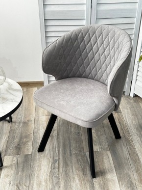 Стул SKAT 360 град. поворот. B22 Серый, велюр / черный каркас, М-City в Челябинске - chelyabinsk.mebel24.online | фото 3