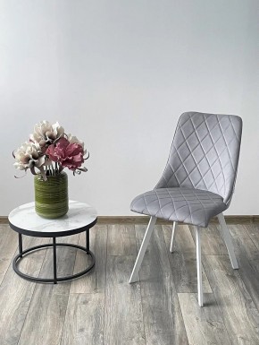 Стул TYCOON BLUVEL-03 LIGHT GREY / белый каркас М-City в Челябинске - chelyabinsk.mebel24.online | фото 2