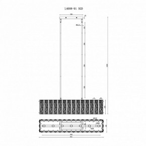 Светильник на штанге iLamp Panorama L4688-91 SGD в Челябинске - chelyabinsk.mebel24.online | фото 2