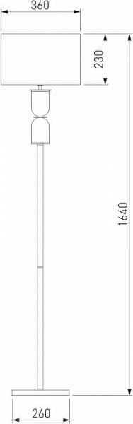 Торшер Eurosvet Caprera 01154/1 латунь в Челябинске - chelyabinsk.mebel24.online | фото 3