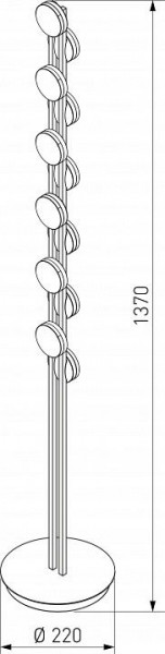 Торшер Eurosvet Tapioca 90332/12 черный в Челябинске - chelyabinsk.mebel24.online | фото 4