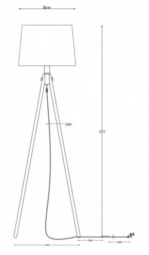 Торшер Maytoni Calvin Z177-FL-01-BR в Челябинске - chelyabinsk.mebel24.online | фото 6