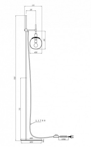 Торшер Maytoni Erich MOD221-FL-01-N в Челябинске - chelyabinsk.mebel24.online | фото 3