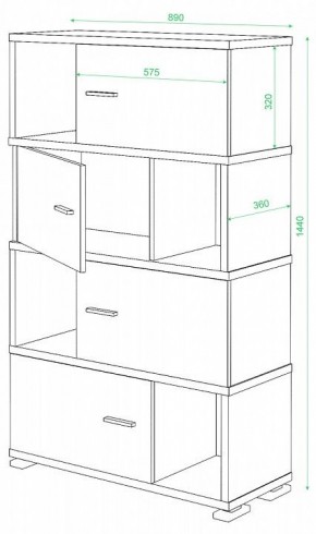 Тумба комбинированная СБ-30/4 в Челябинске - chelyabinsk.mebel24.online | фото 2