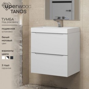 Тумба под раковину Uperwood Tanos 100 см, подвесная, белая матовая в Челябинске - chelyabinsk.mebel24.online | фото 4