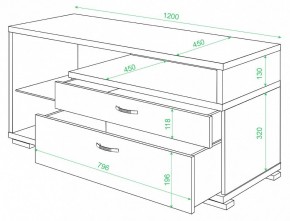 Тумба под ТВ Домино ТК-10М в Челябинске - chelyabinsk.mebel24.online | фото 2