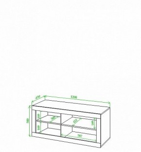 Тумба под ТВ Toivo Кон120 в Челябинске - chelyabinsk.mebel24.online | фото 2