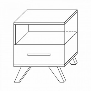 Тумба прикроватная Вега Скандинавия в Челябинске - chelyabinsk.mebel24.online | фото 1