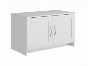 Тумба СИРИУС двухдверная низкая, цвет белый в Челябинске - chelyabinsk.mebel24.online | фото